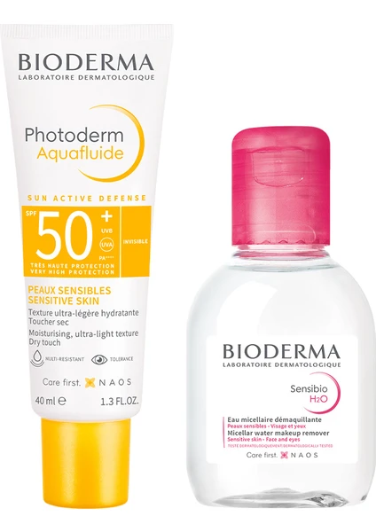 Photoderm Aquafluid SPF50+ 40ML & Sensibio H2O Misel Su 100ML