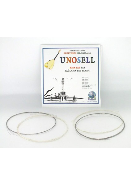 1 Takım Kısa Sap 0.18 mm Saz Teli