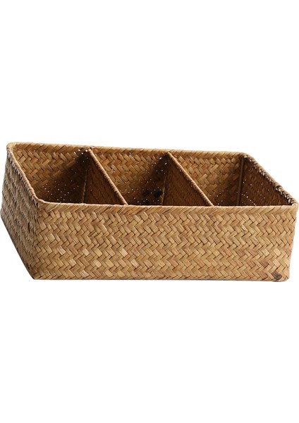 Cosy Zone Sepet Düzenleyici El Dokuma Sepeti Depolama Kutusu Dekoratif Rattan 31CMX21CMX9CM (Yurt Dışından)