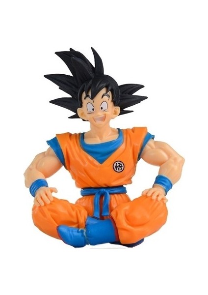 Servisi Dragon Ball Süper Saiyan Gk Oturan Goku Şekil Sun Wukong Anime El Modeli Süsleme (Yurt Dışından)