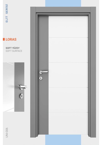 Melamin Elit Loras Oda Kapısı, 76/204/18-27 cm fiyatları
