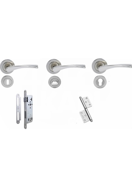 Melamin Karizma Iki Camlı Oda Kapısı, Beyaz, 76/204/14-17 cm modelleri