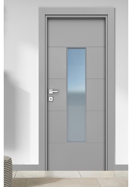 Melamin Karizma Loras Iki Camlı Oda Kapısı, 76/204/9-13 cm