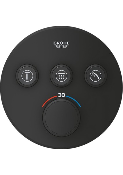 Grohtherm Smartcontrol Üç Valfli Akış Kontrollü, Ankastre Termostatik Duş Bataryası - 29508KF0