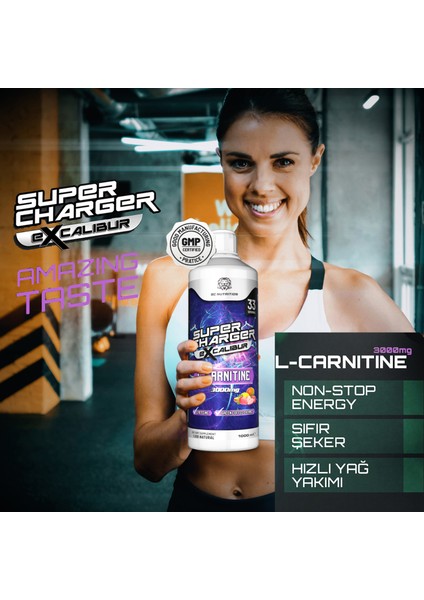 L-Carnitine Excalibur 3000 Mg 1 Litre Mango&Çilek