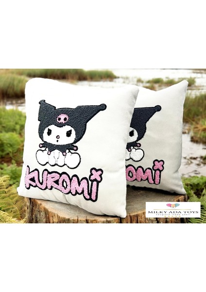 Kuromi Peluş Dekoratif Yastık Uyku Arkadaşı 28 cm x 28 cm modelleri