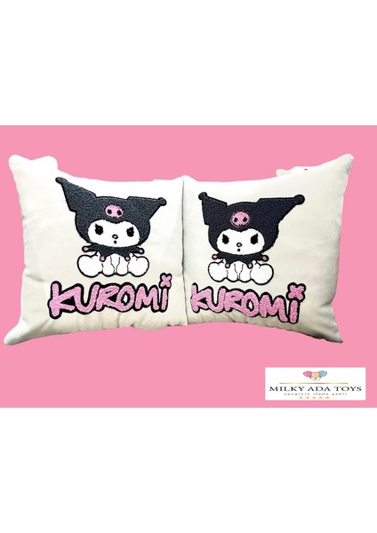 Kuromi Peluş Dekoratif Yastık Uyku Arkadaşı 28 cm x 28 cm fırsatları
