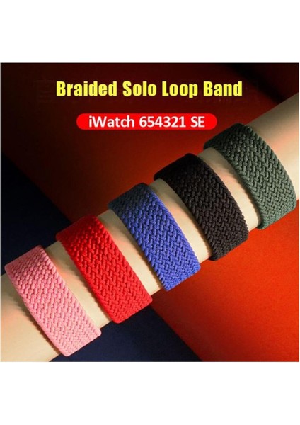 Apple Watch Solo Loop S Beden 42 44 45MM Esnek Örgü Kordon