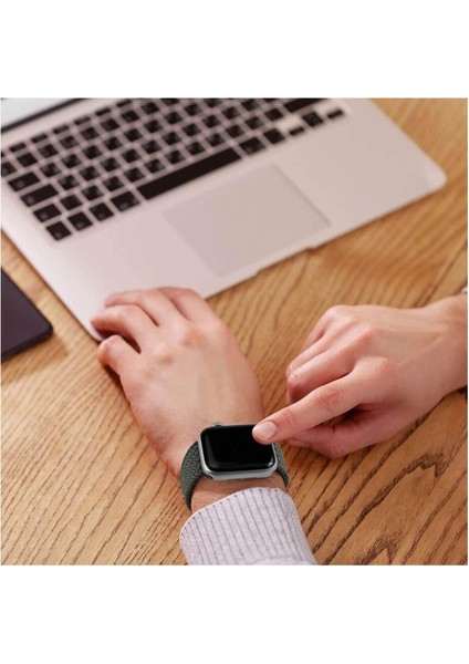 Apple Watch Solo Loop S Beden 42 44 45MM Esnek Örgü Kordon