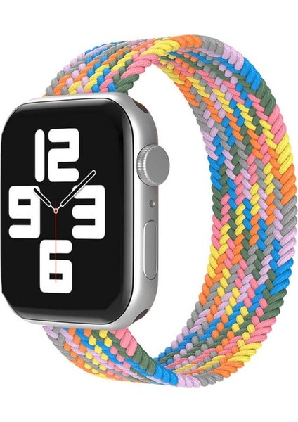 Apple Watch Solo Loop S Beden 42 44 45MM Esnek Örgü Kordon