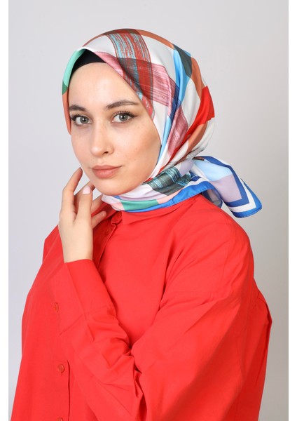 Tina Twill Eşarp Mavi