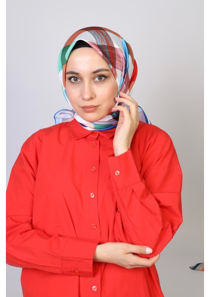 Tina Twill Eşarp Mavi