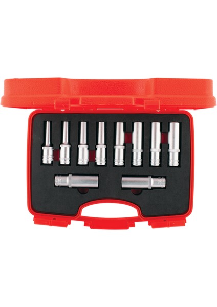 1/2" Altı Köşe Derin Lokma Takımı 10 Parça 1108006010