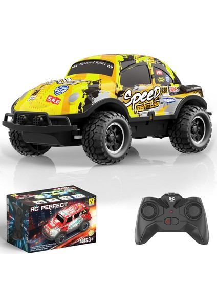 Çocuklar Için Rc Araba, Erkek Çocuklar Için 2.4 Ghz Uzaktan Kumanda Araba 3 4 6 7 8 Rc Sürüklenme Arabası 6.2 Km/saat, LED Renkli Kabuk Mevcut Erkekler ve Kızlar Için Harika (Yurt Dışından)