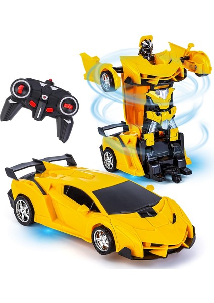 Erkek Kız Yaşı 5-7 Için Çocuk Oyuncakları, Çocuklar Için Deformasyon Robot Araba Oyuncakları Uzaktan Kumandalı Dönüştürme Robot Arabalar Çocuklar Için 8-13 Yaşında Erkekler Için E (Yurt Dışından)