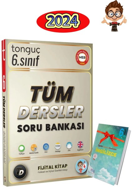 6. Sınıf Tüm Dersler Soru Bankası - İngilizce 2'li Set