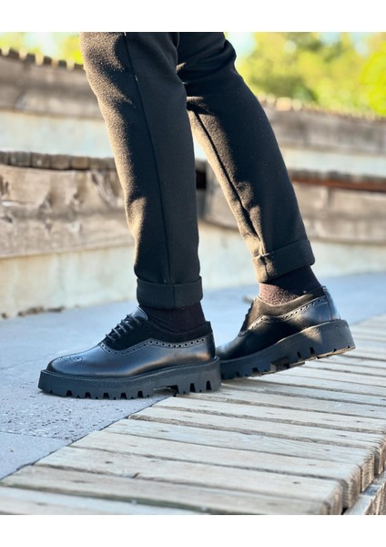 3279 Deri Siyah Erkek Casual Ayakkabı
