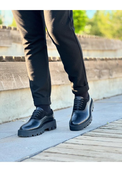 3279 Deri Siyah Erkek Casual Ayakkabı