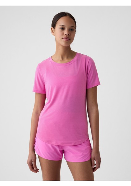 Kadın Pembe Gapfit Breathe T-Shirt