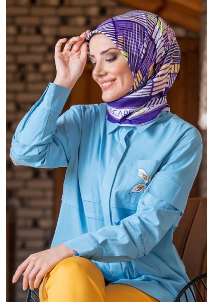 Nes Twill Eşarp Mor modelleri