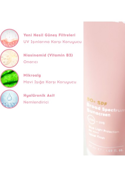 Cream Co. Yüz Kremi Cilt Tonu Eşitleyici Leke/Yaşlanma Karşıtı Nemlendirici 50+ Spf Koruyucu Ikili