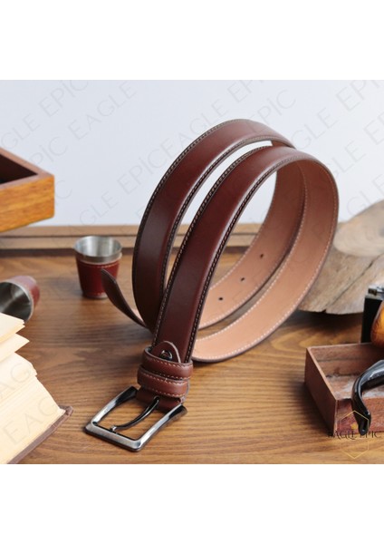 Deri Klasik Erkek Kemeri