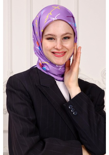 Valeria Twill Eşarp Mor fiyatları