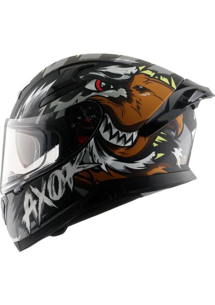 Apex/falcon E Full Face Mat Siyah Kahverengi (M/c)-