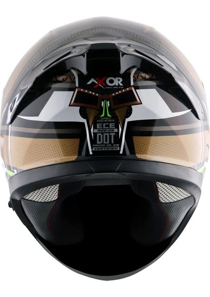 Apex/tıkı E Full Face Parlak Siyah Gold (M/c)- modelleri
