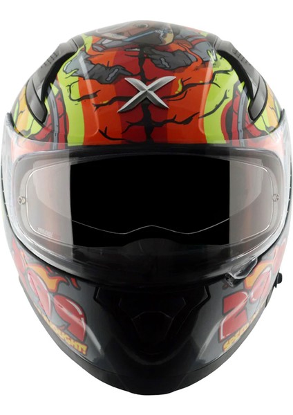 Apex/xbhb 299 Full Face Parlak Sarı Mavi (M/c)-