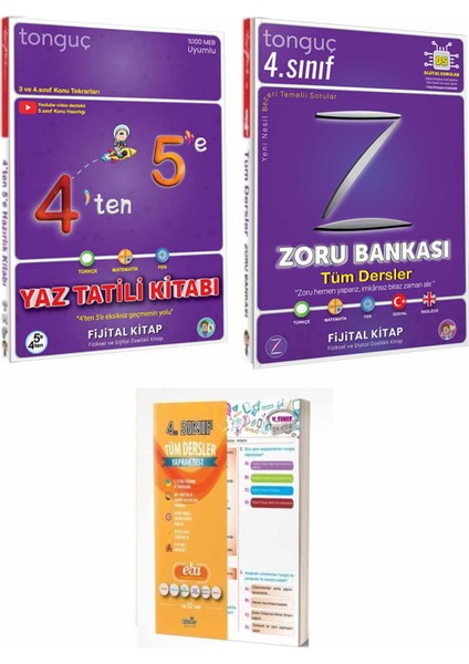 4. Sınıf Tüm Dersler Zoru Bankası ve 4'ten 5'e Hazırlık Kitabı Ile Tüm Dersler Yaprak Test