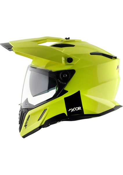 Xcross Dual Vizör Full Face Parlak Sarı (S/c)-