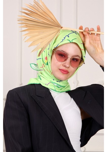 Valeria Twill Eşarp Yeşil modelleri