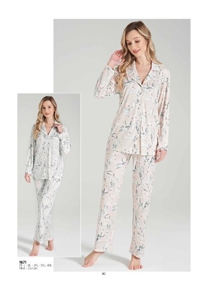 Pıjadore 1671 Mınt Kadın Pijama Takım
