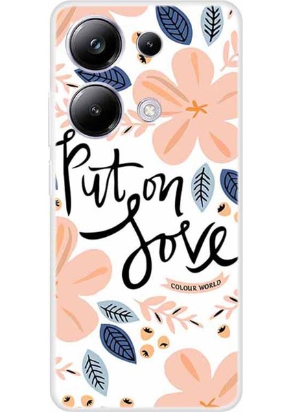 Xiaomi Redmi Note 13 Pro 4g Kılıf Tpu Desen Baskılı Telefon Kapak-Put On Love (Yurt Dışından)