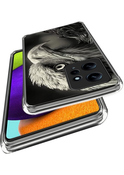 Xiaomi Redmi Note 12 4g Kılıf Için Çizilmeye Dayanıklı Tpu Desen Baskı Arka Telefon Kapağı-Kartal (Yurt Dışından) fiyatları