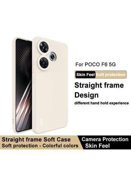 Xiaomi Poco F6 5g Kılıf Düz Kenar Tpu Telefon Kapağı-Beyaz (Yurt Dışından) fiyatları