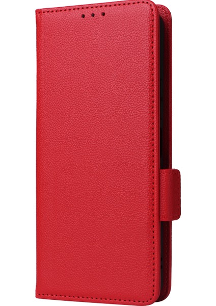 Xiaomi Poco F6 5g Kılıf Pu Deri Yan Manyetik Toka Cüzdan Telefon Kapağı-Kırmızı (Yurt Dışından) fiyatları