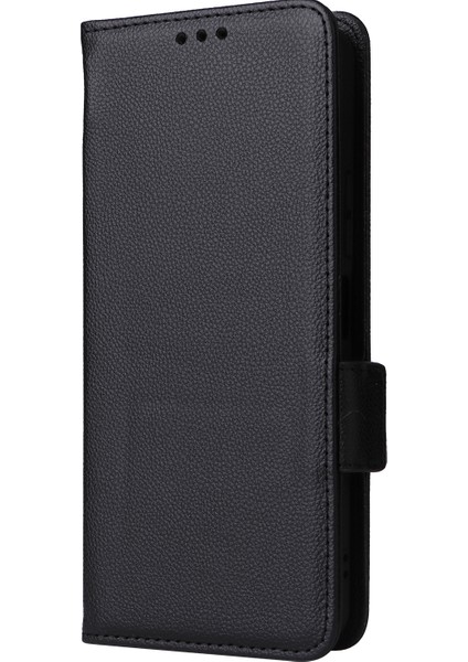 Xiaomi Poco F6 5g Kılıf Pu Deri Yan Manyetik Toka Cüzdan Telefon Kapağı-Siyah (Yurt Dışından) fiyatları