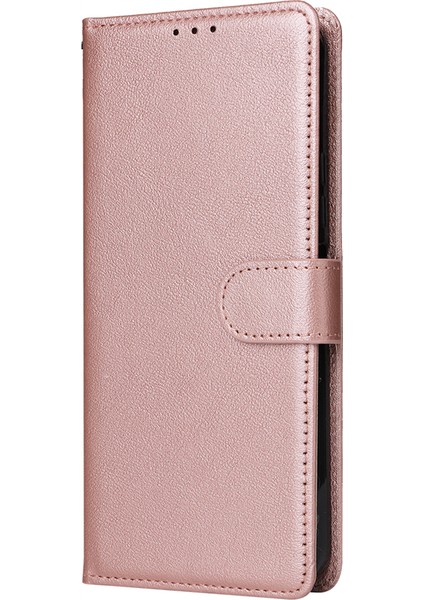 Xiaomi Redmi K60 Ultra Manyetik Telefon Kılıfı Için Pu Deri 3 Kart Yuvaları Kapak-Gül Altın (Yurt Dışından) fırsatları