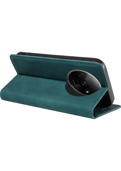 Xiaomi Poco C61 4g Kılıf Için Rfıd Engelleme Cüzdan Deri + Tpu Telefon Koruyucu-Yeşil (Yurt Dışından) fırsatları