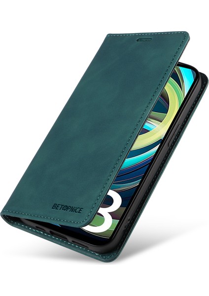 Xiaomi Poco C61 4g Kılıf Için Rfıd Engelleme Cüzdan Deri + Tpu Telefon Koruyucu-Yeşil (Yurt Dışından) indirimleri