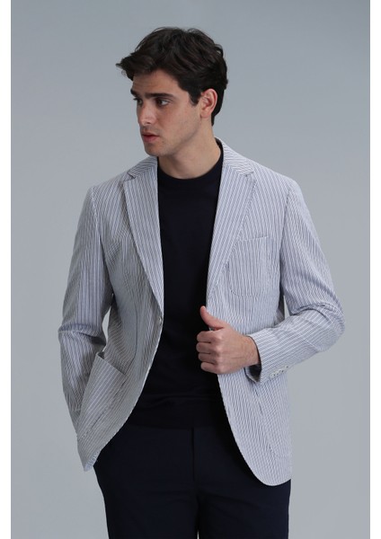 Cosby Spor Erkek Blazer Ceket Slim Fit Saks