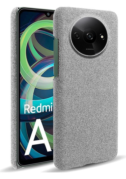 Xiaomi Poco C61 4g Cep Telefonu Kılıfı Kumaş + Pc Düşmeye Dayanıklı Kapak-Açık Gri Için (Yurt Dışından)