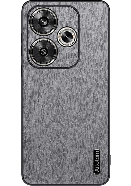 Xiaomi Poco F6 5g Slim-Fit Telefon Kılıfı Pu Deri+Pc+Tpu Telefon Kapağı-Gri (Yurt Dışından)