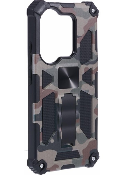 Xiaomi Redmi Için Not 13 Pro 4gcover Kamuflaj Cep Telefonu Koruyucu Kabuk Kickstand Telefon Kılıfı-Ordu Yeşil (Yurt Dışından) modelleri
