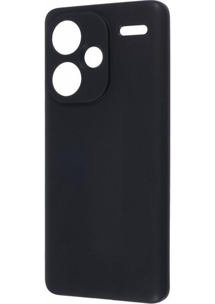 Xiaomi Redmi Note 13 Pro+5g Telefon Kılıfı Parlak Yüzey Yumuşak Tpu Arka Kapak-Siyah (Yurt Dışından)