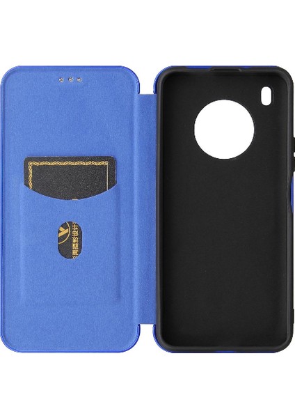 Kart ile Huawei Y9A Tam Koruma Deri Folio Flip Case Için Kılıf (Yurt Dışından)
