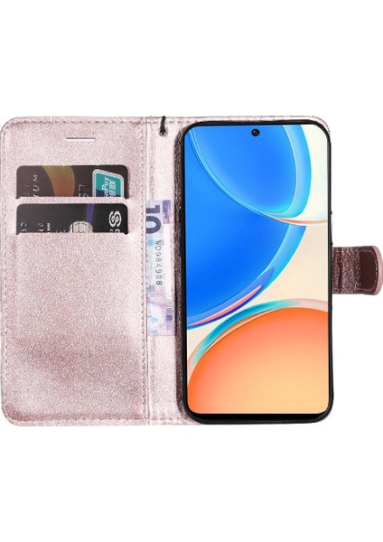 Onur X8 5g Iş Cüzdan Telefon Kılıfı Için Flip Case Klasik Düz Renk (Yurt Dışından)