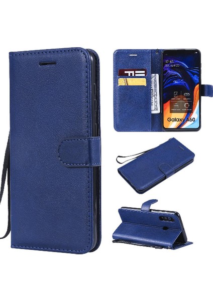 Samsung Galaxy A60 Için Flip CASE/M40 Yüksek Kaliteli Deri Klasik Katı (Yurt Dışından)